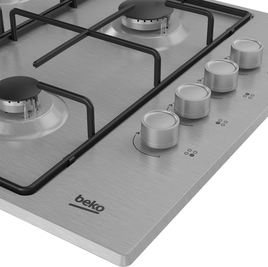 Beko CIHYG21SX 61cm Gas Hob - Stainless Steel