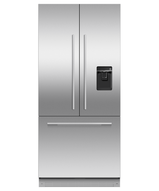 Fisher & Paykel RS80AU3 Integrated French Door Fridge Freezer Plumbed With Ice Maker