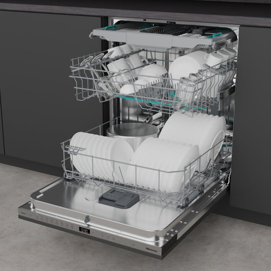 Hisense HV663A60UK Full-Size Fully Integrated Dishwasher - 16 Place Settings