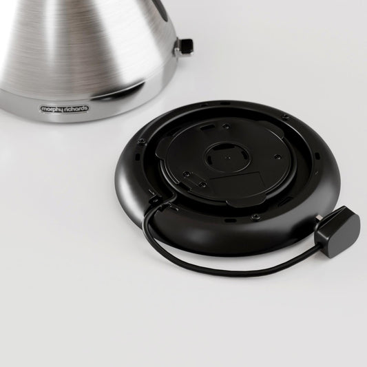 Morphy Richards 100130 1.5 Litres Venture Pyramid Rapid Boil Kettle - Brushed Stainless Steel