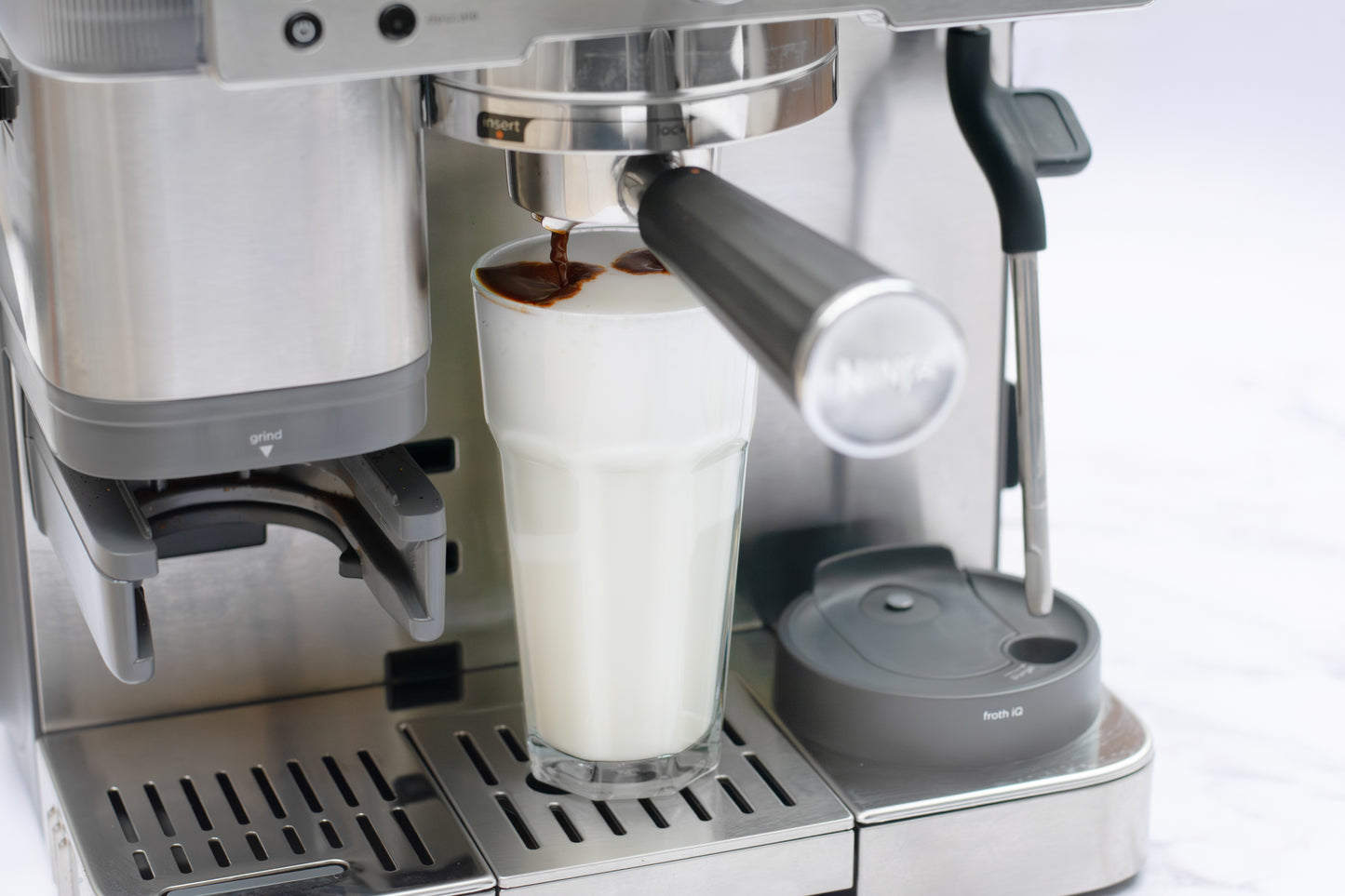 Ninja ES601UK Luxe Café Premier Series Espresso Machine - Black/Stainless Steel