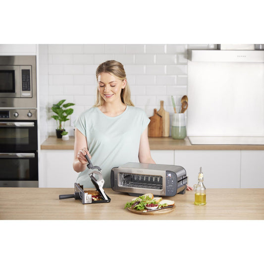 Ninja ST202UK 3-in-1 2 Slice Toaster - Grill and Panini Press - Stainless Steel