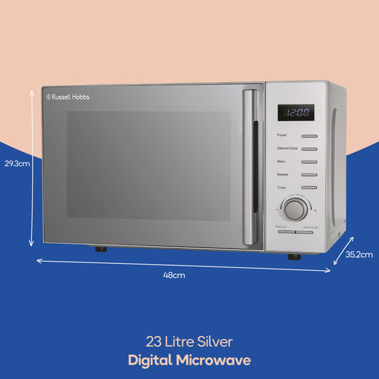 Russell Hobbs RHM2348S 23 Litres Solo Microwave - Silver