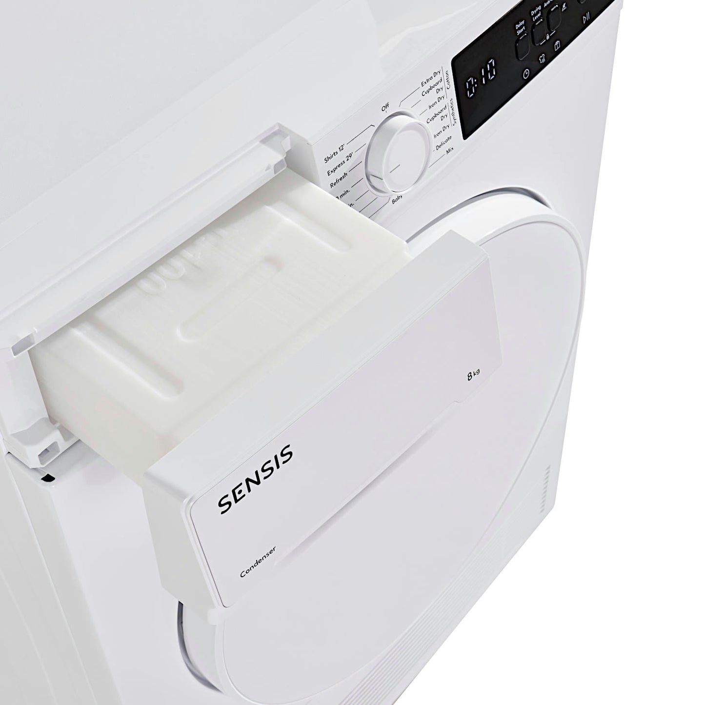 Sensis TDCF018BW 8kg Condenser Tumble Dryer - White
