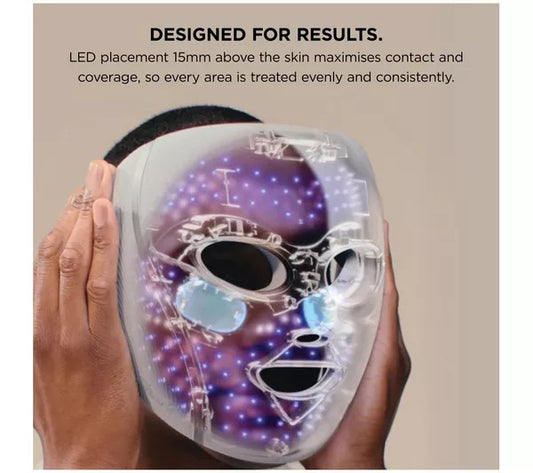 Shark FW312UKPK CryoGlow Under-Eye Cooling + LED Anti-Ageing & Blemish Repair Mask - Spa Pink
