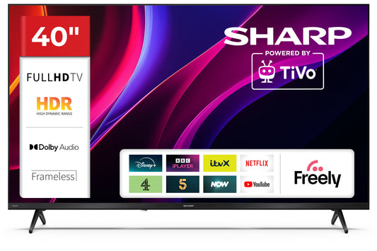 Sharp 2T-C40HE2245KB FHD TV - Black