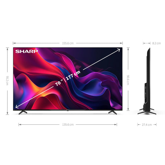 Sharp 4T-C70GK4245KB 70" 4K UHD Frameless Tivo Smart TV