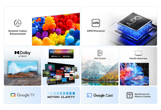 TCL 43V6C-UK 43" 4K Direct LED HDR Google TV