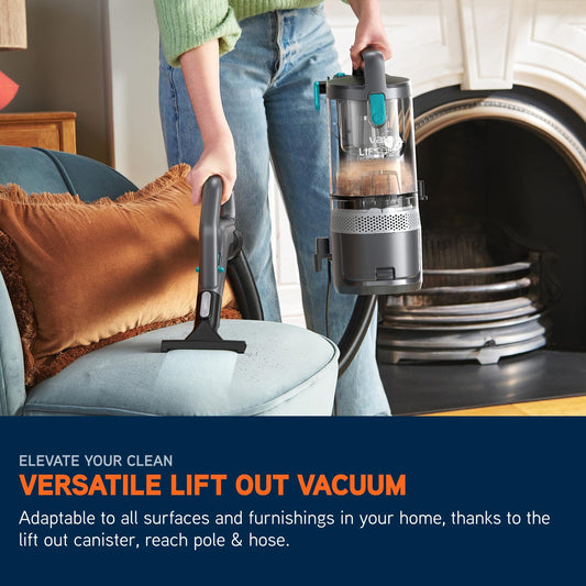 Vax CDUP-LORP LiftOut Reach Pet-Design Upright Vacuum Cleaner - Graphite / Teal
