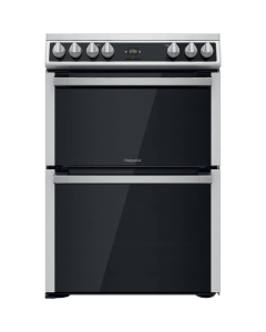 Hotpoint HDT67V9H2CX 60cm Ceramic Double Electric Cooker