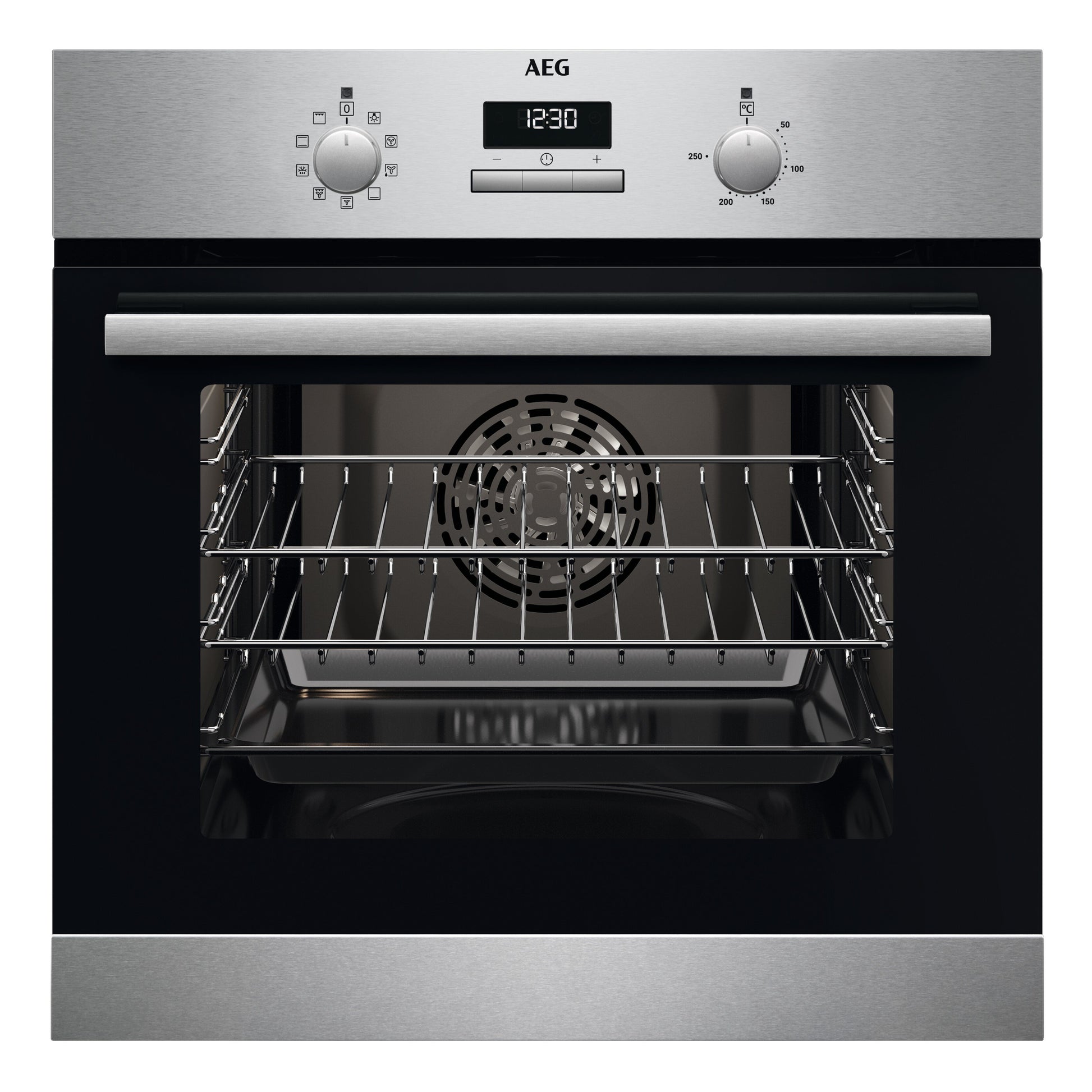 AEG BCX23101EM 59.4cm Built In Electric Single Oven - Stainless