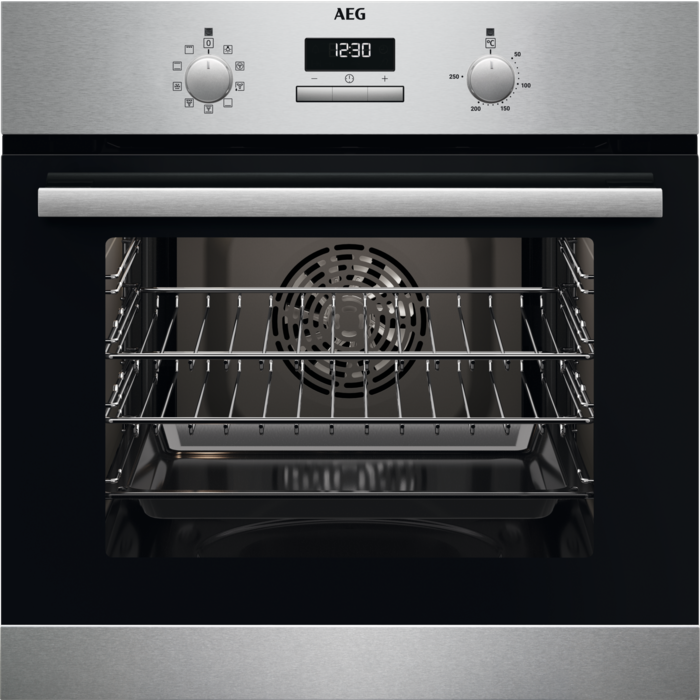 AEG BCX23101EM 59.4cm Built In Electric Single Oven - Stainless