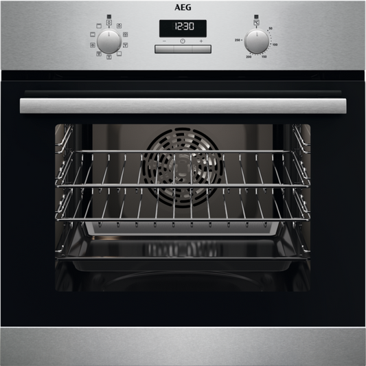 AEG BCX23101EM 59.4cm Built In Electric Single Oven - Stainless