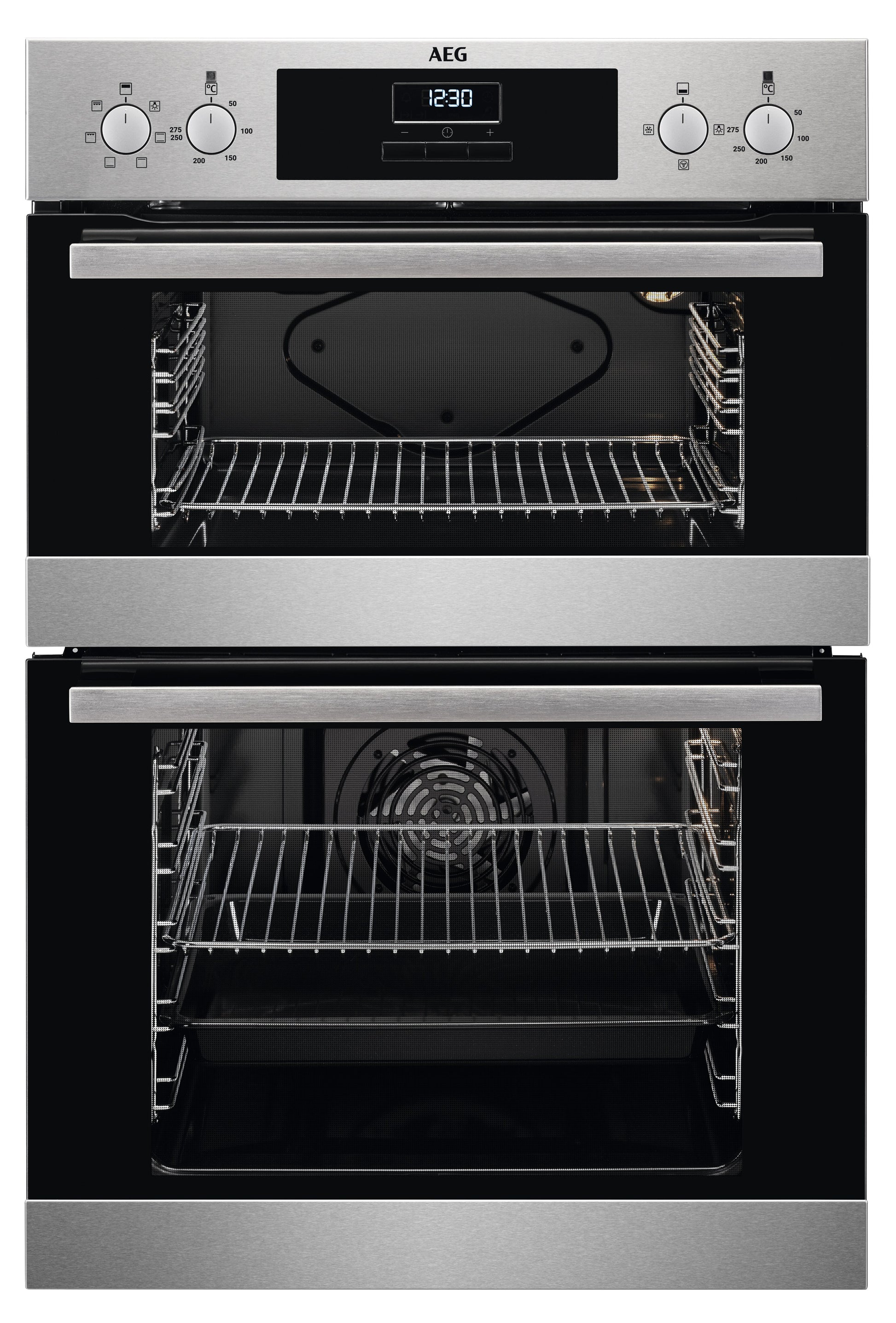 AEG DEX33111EM 59.4cm Built In Electric Double Oven - Stainless