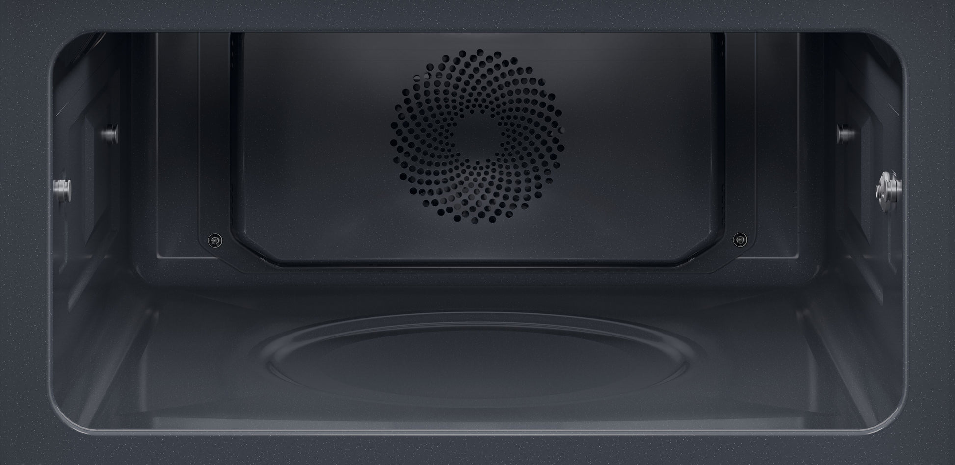 AEG GK6NK40FB 59.5cm Compact Combi Microwave Oven - Gloss Black with Steel Trim