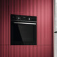 AEG GR6PB52FSB 59.6cm Built In Electric Single Oven - Gloss Black with Steel Trim