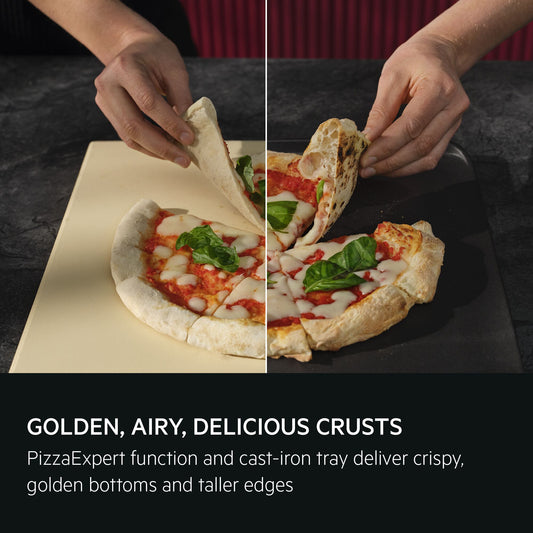 AEG GX7PB63FSB 59.6cm Built In Electric Single Oven - Gloss Black with Steel Trim