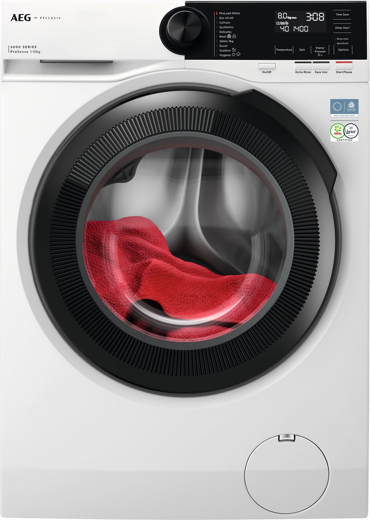 AEG LFR62144B 10kg  1400 Spin Washing Machine - White