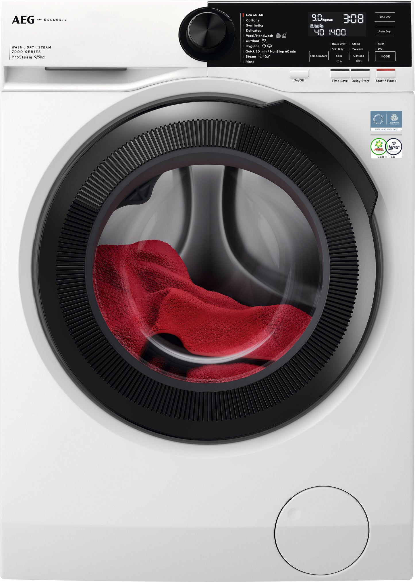 AEG LWR72956M4B 9kg/5kg 1600 Spin Washer Dryer - White