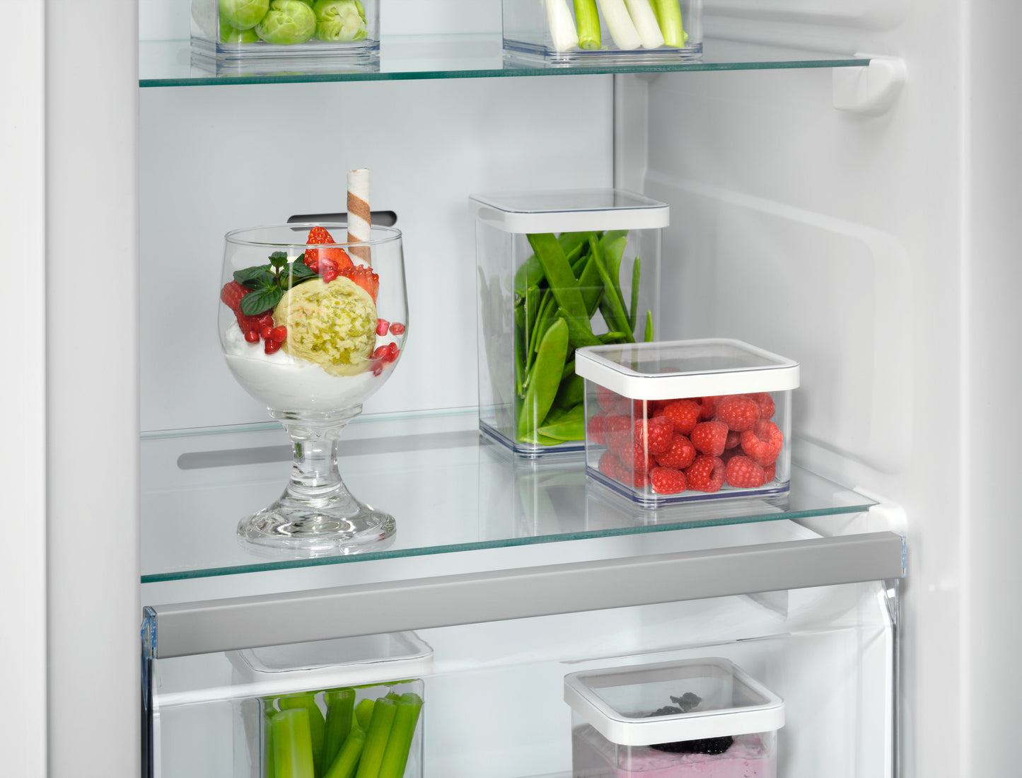 AEG NAB7N181EC Fully Integrated Upright No Frost Freezer - Fixed Hinge