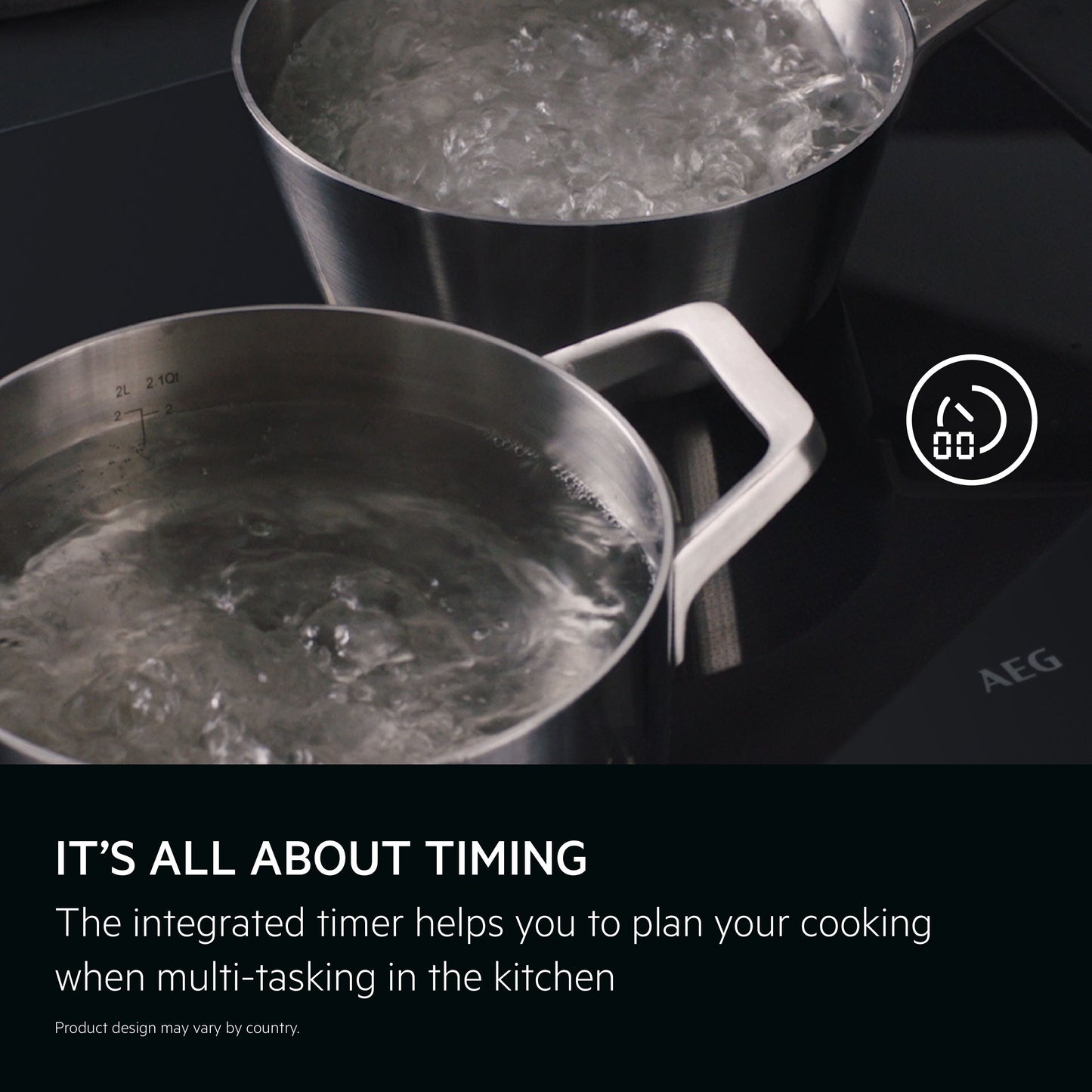 AEG SO84IA00FB 78cm Induction Hob - Black