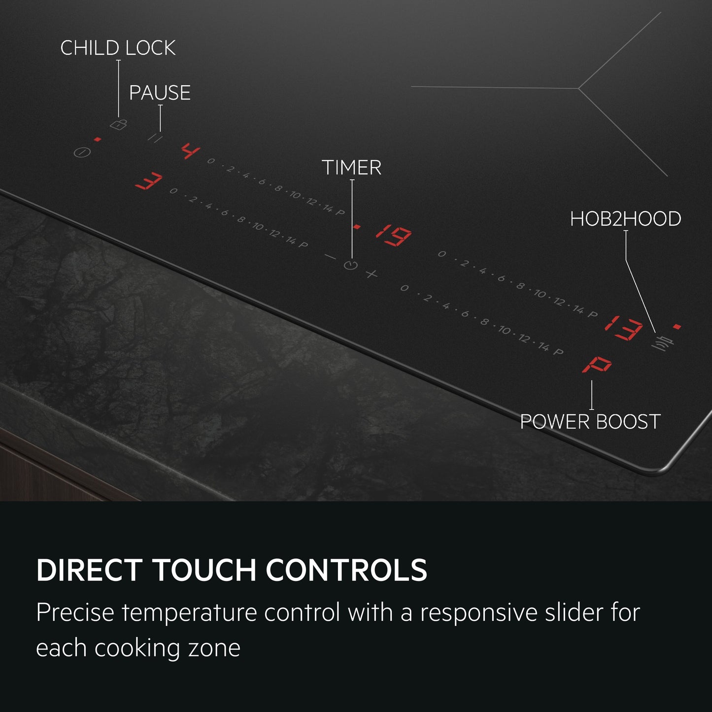 AEG TO64IA00CB 58cm Induction Hob - Black