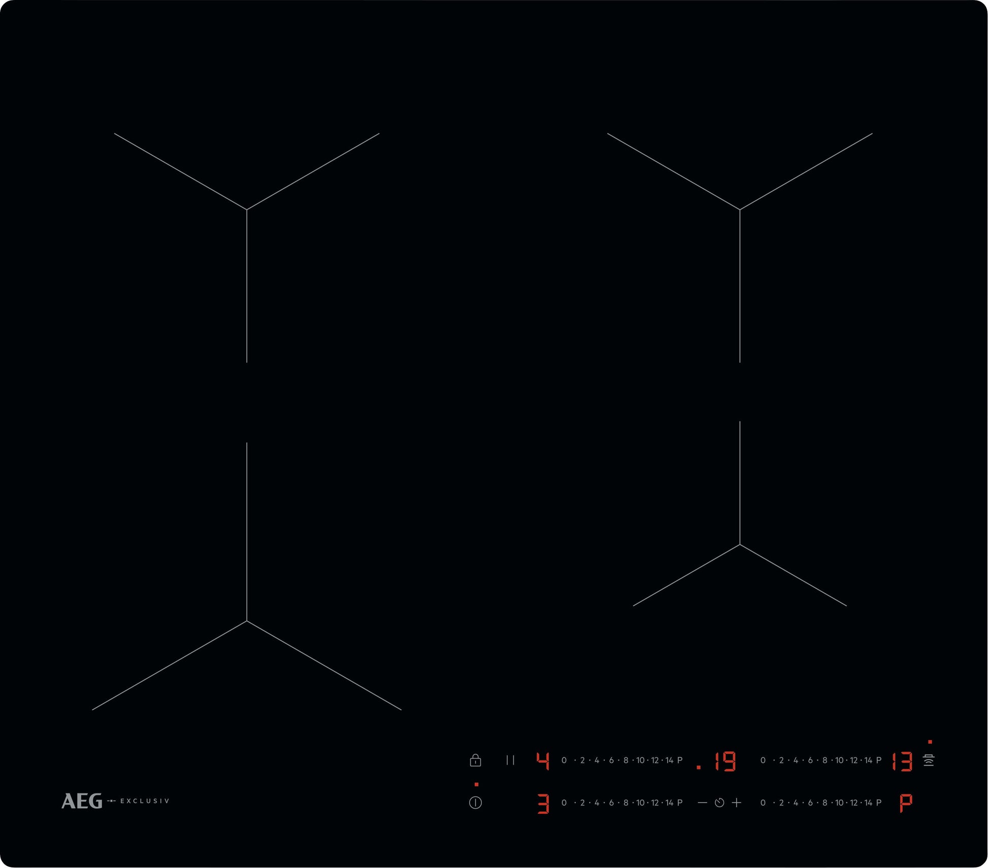 AEG TO64IA00CB 58cm Induction Hob - Black