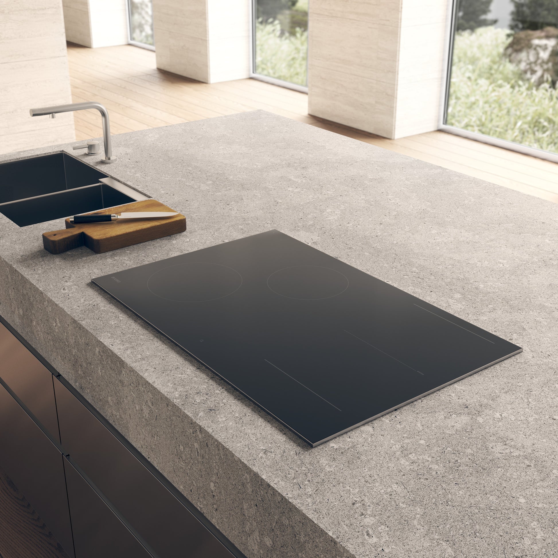 Asko HID824GC 80cm 4 Zone Induction Hob - Black