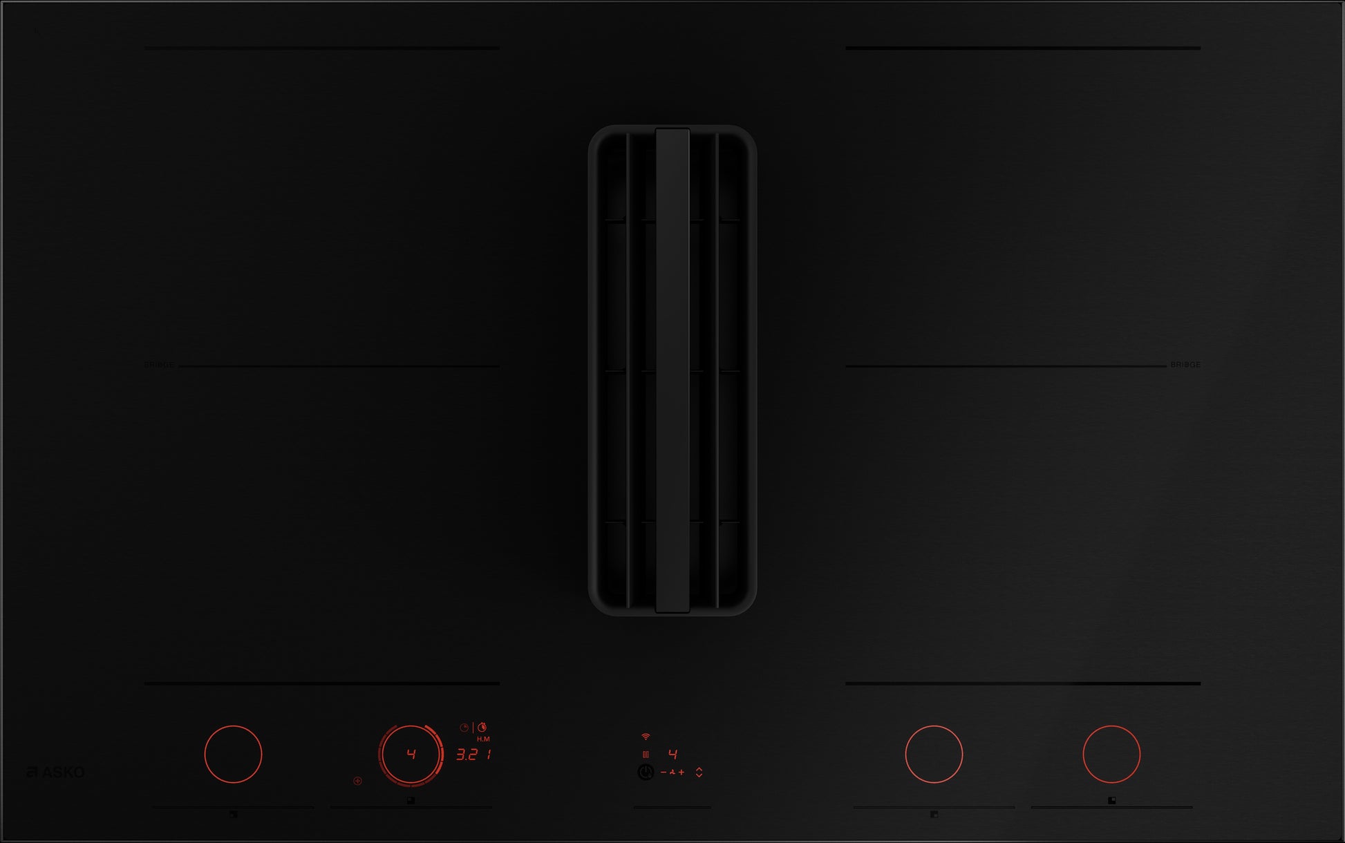 Asko HIHD854MM 90cm 4 Zone Hood-in hob