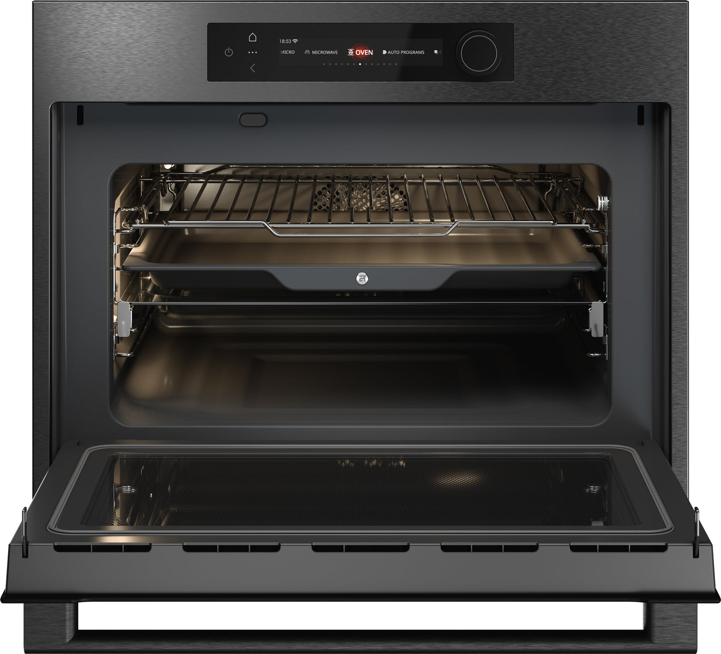 ASKO OCM64BSH 45cm Built In Combi  Oven with Microwave - Black Steel