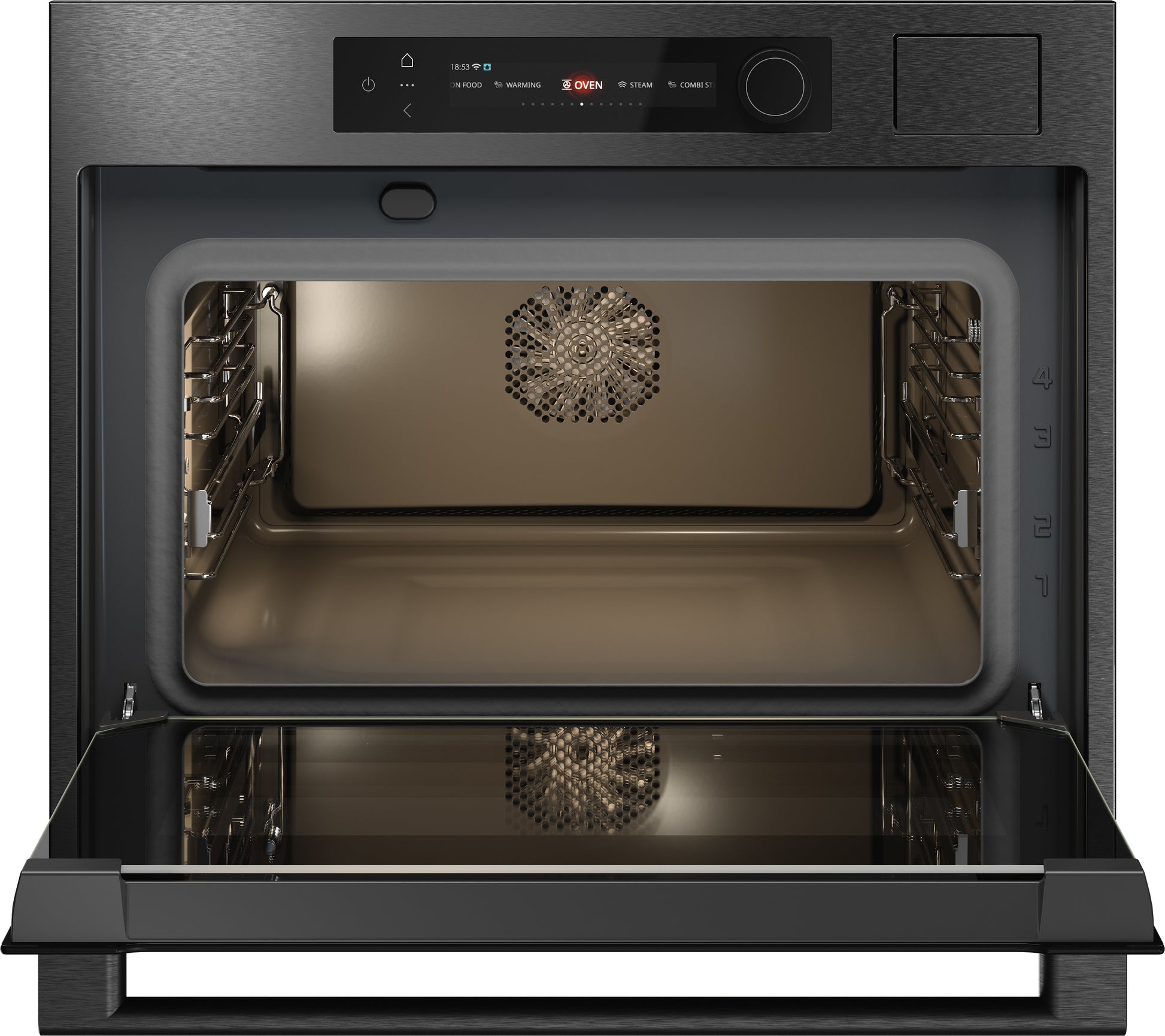 ASKO OCS64BSH 45cm Built-in Compact Oven with steam function - Black Steel