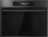 ASKO OCS64BSH 45cm Built-in Compact Oven with steam function - Black Steel