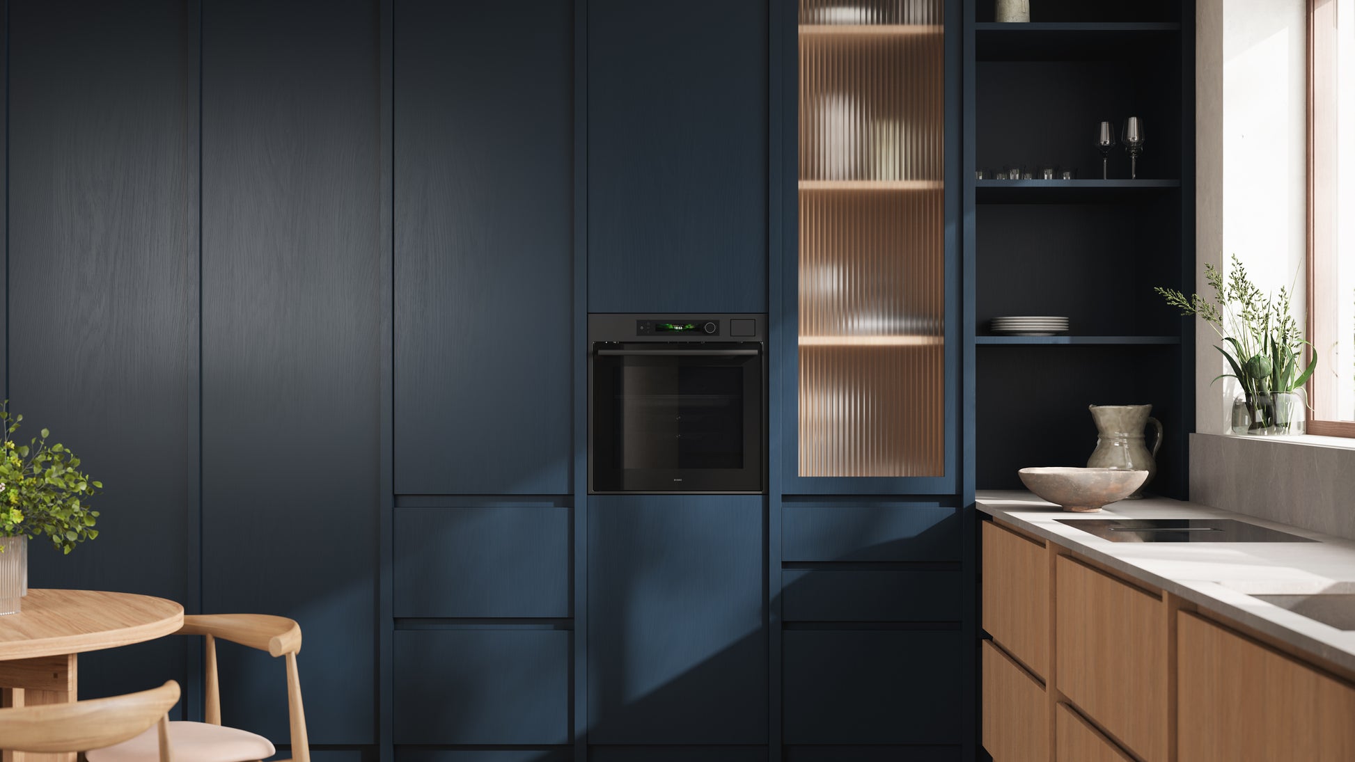 ASKO OTP66BSH 60cm Multifunctional Built In Single Oven with Pyrolytic cleaning - Black Steel