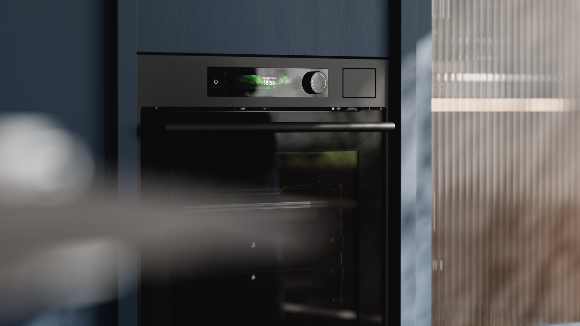 ASKO OTP66BSH 60cm Multifunctional Built In Single Oven with Pyrolytic cleaning - Black Steel