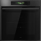 ASKO OTP66BSH 60cm Multifunctional Built In Single Oven with Pyrolytic cleaning - Black Steel