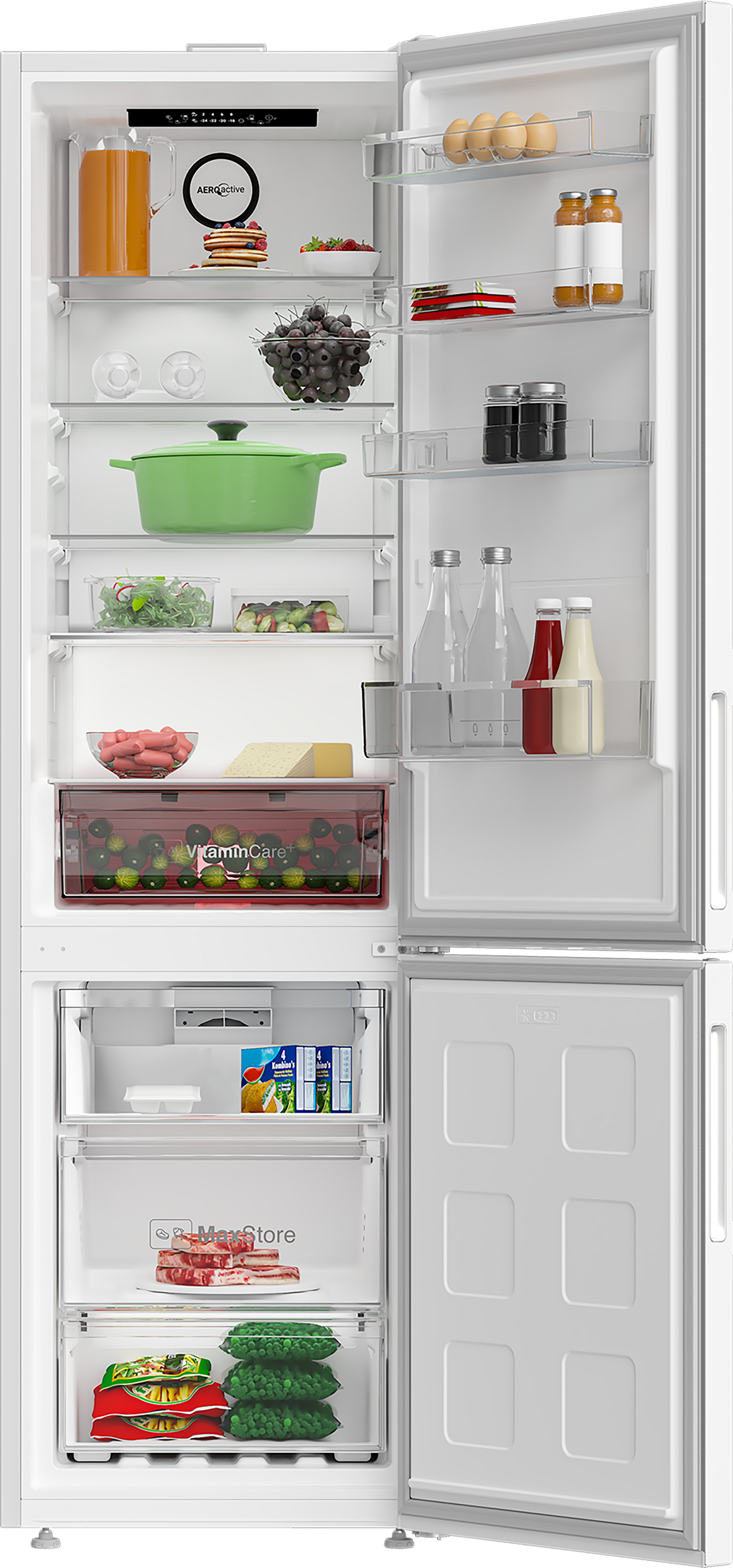 Blomberg KND24075V VitaminCare+ 59.5cm 70/30 Frost Free Fridge Freezer - White