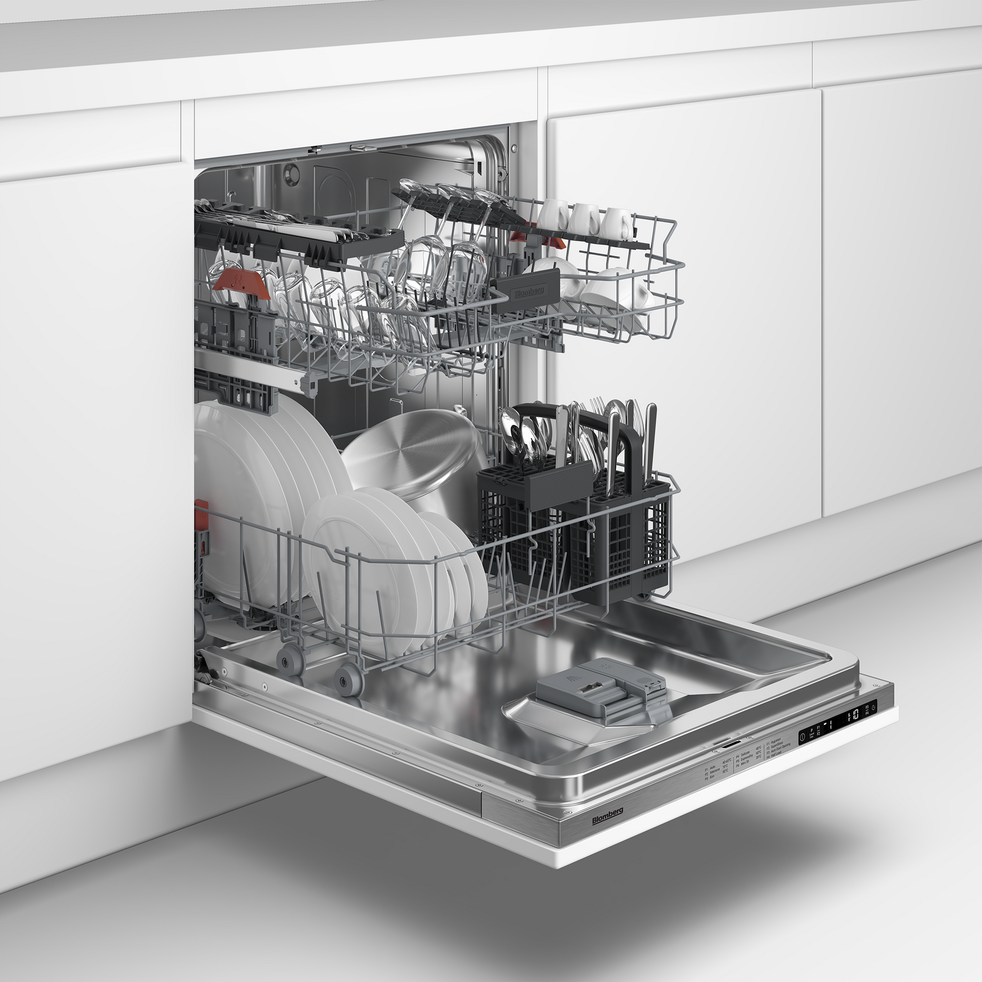 Blomberg LDV42420 Integrated Full Size Dishwasher with SuperGloss - Fixed Hinge - 14 Place Settings