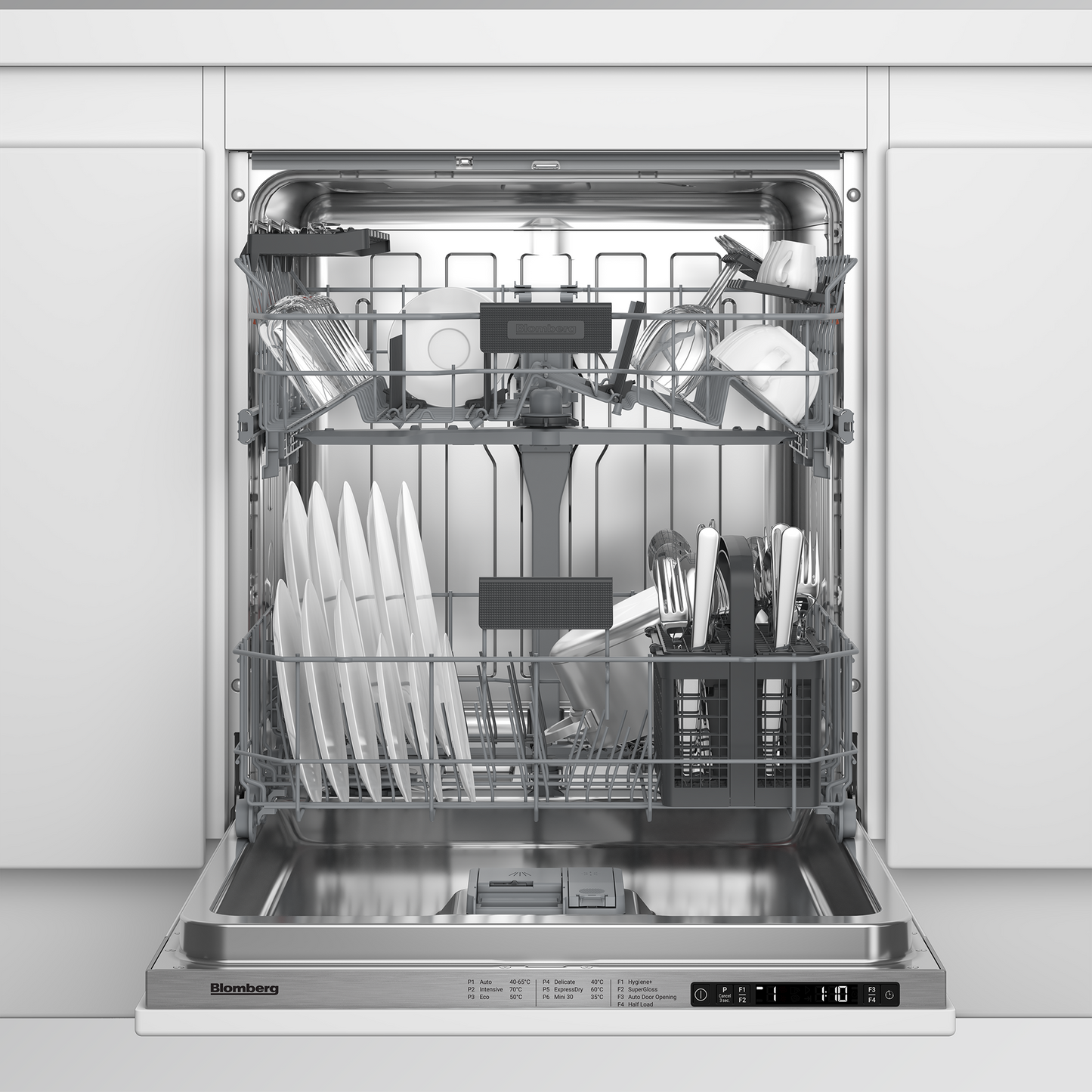 Blomberg LDV42420 Integrated Full Size Dishwasher with SuperGloss - Fixed Hinge - 14 Place Settings