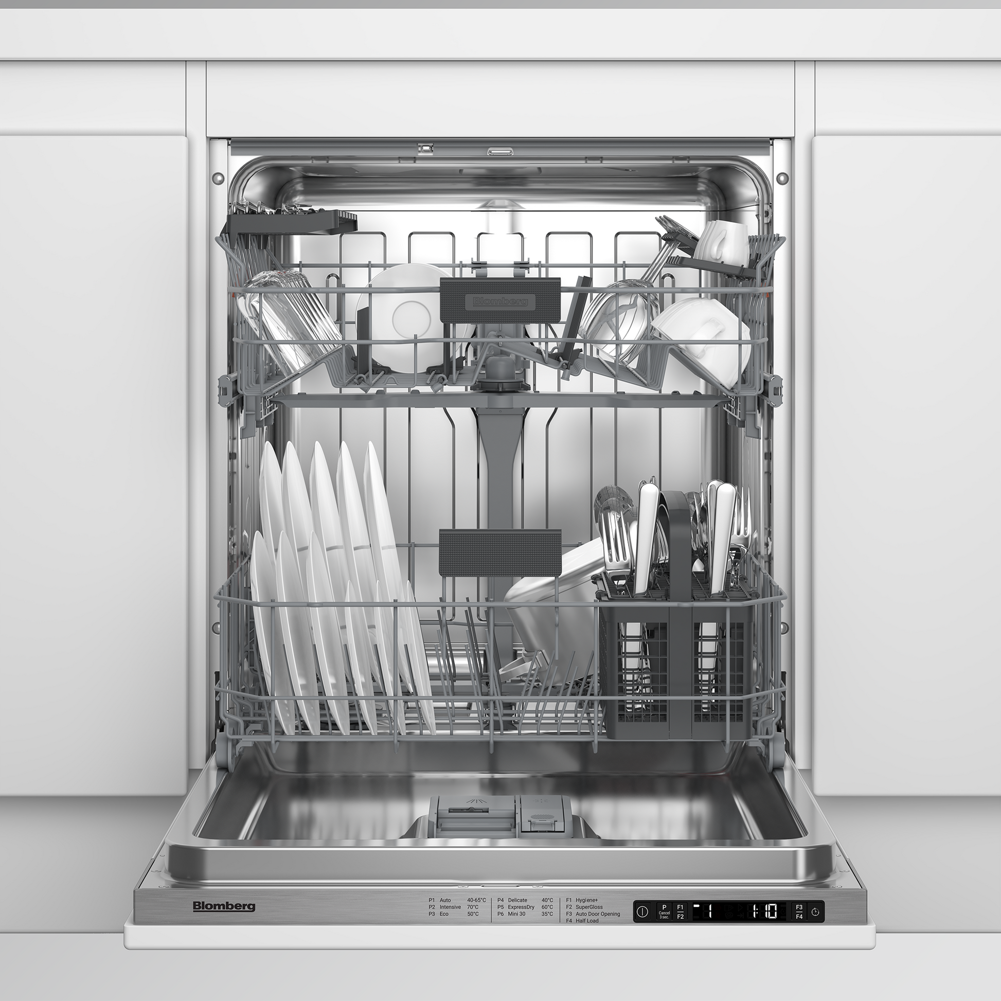 Blomberg LDV42420 Integrated Full Size Dishwasher with SuperGloss - Fixed Hinge - 14 Place Settings
