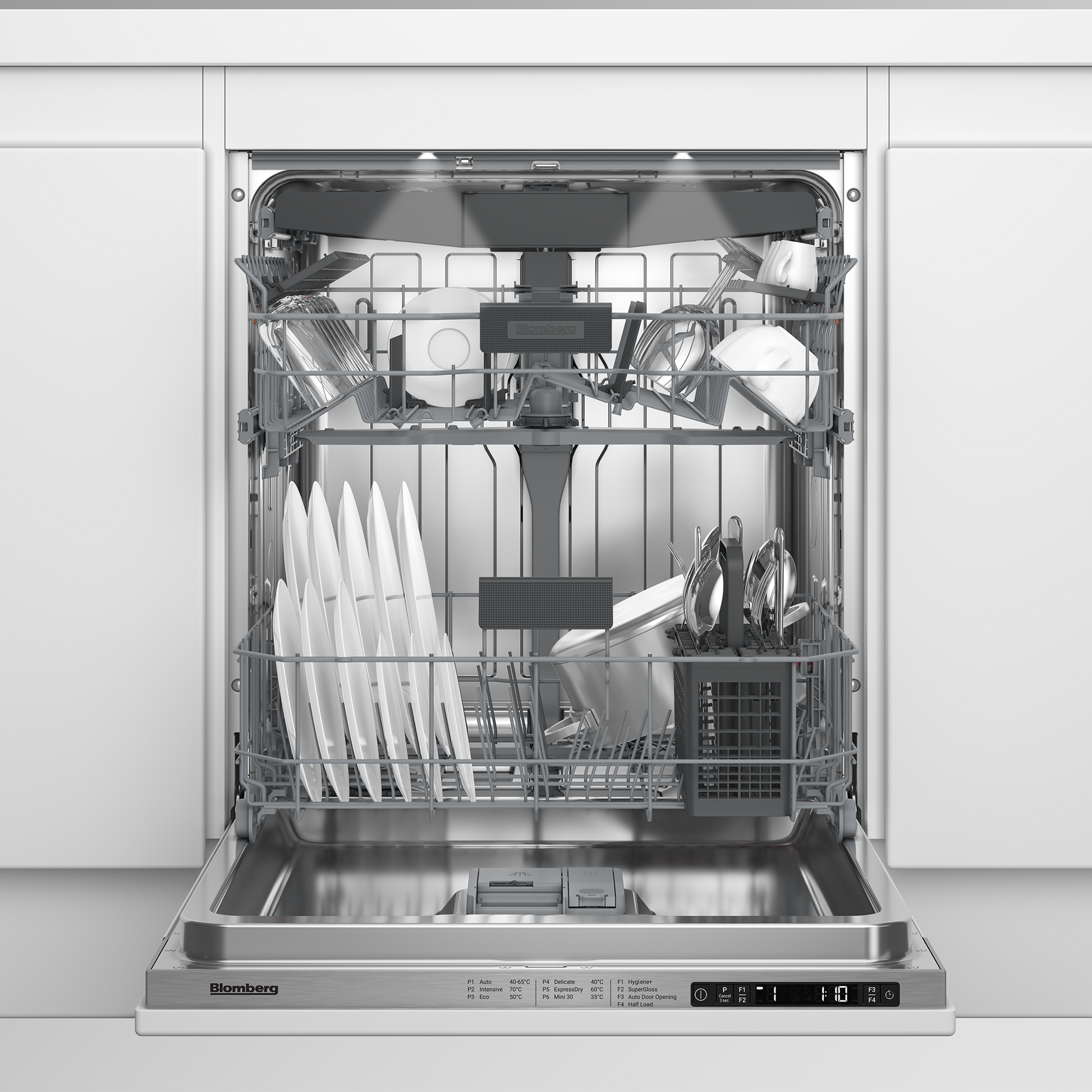 Blomberg LDV52520 Integrated Full Size Dishwasher with Hygiene+ 15 Place Settings