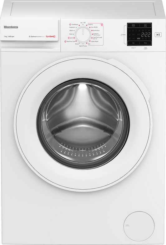 Blomberg LWA27461W 7kg 1400 Spin SpinSave Washing Machine - White
