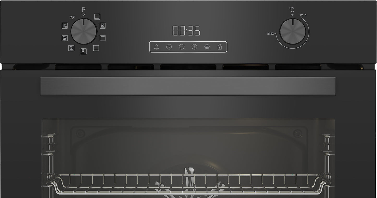 Blomberg AeroChef ROEN8232BP 60cm Built In Electric Single Oven - Black