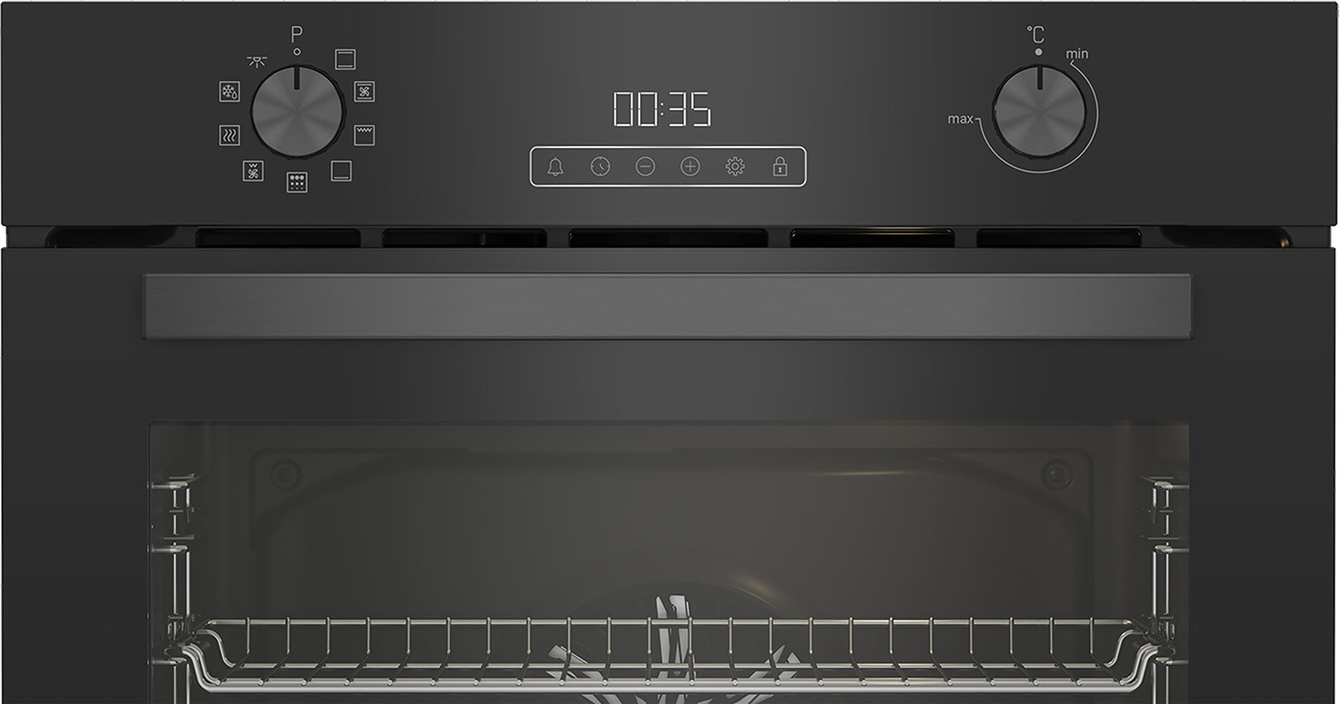 Blomberg AeroChef ROEN8232BP 60cm Built In Electric Single Oven - Black