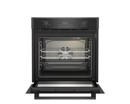 Blomberg ROEN9202DX 59.4cm Built In Single AeroChef Oven - Dark Steel