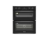 Blomberg ROTN9202DX 59.4cm Built-Under Electric Double Oven - Dark Steel