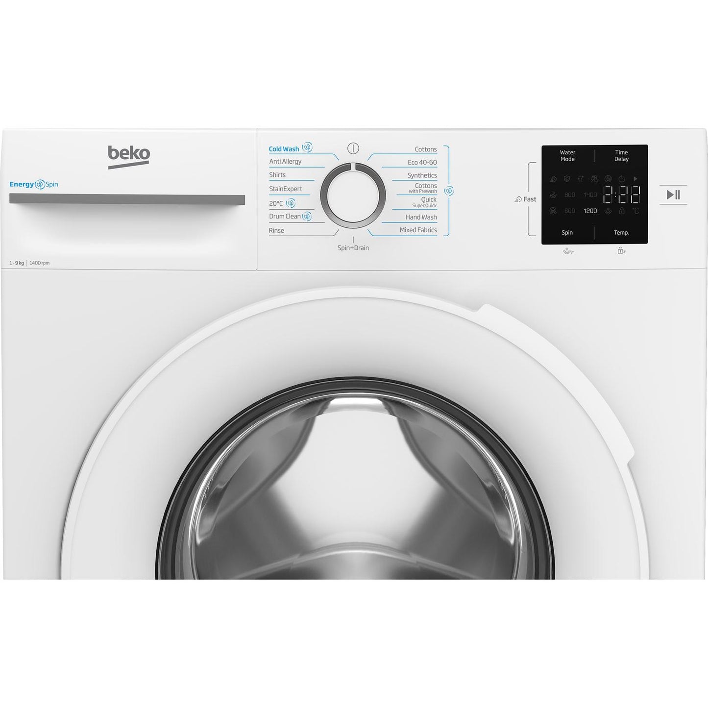 Beko BM3WT3941W 9kg 1400 Spin Washing Machine - White