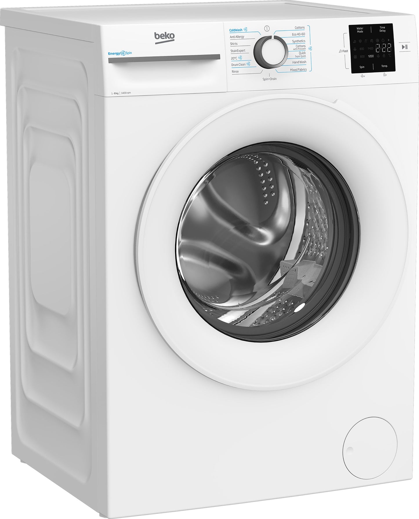 Beko BMN3WT3841W 8kg 1400 Spin EnergySpin Washing Machine - White