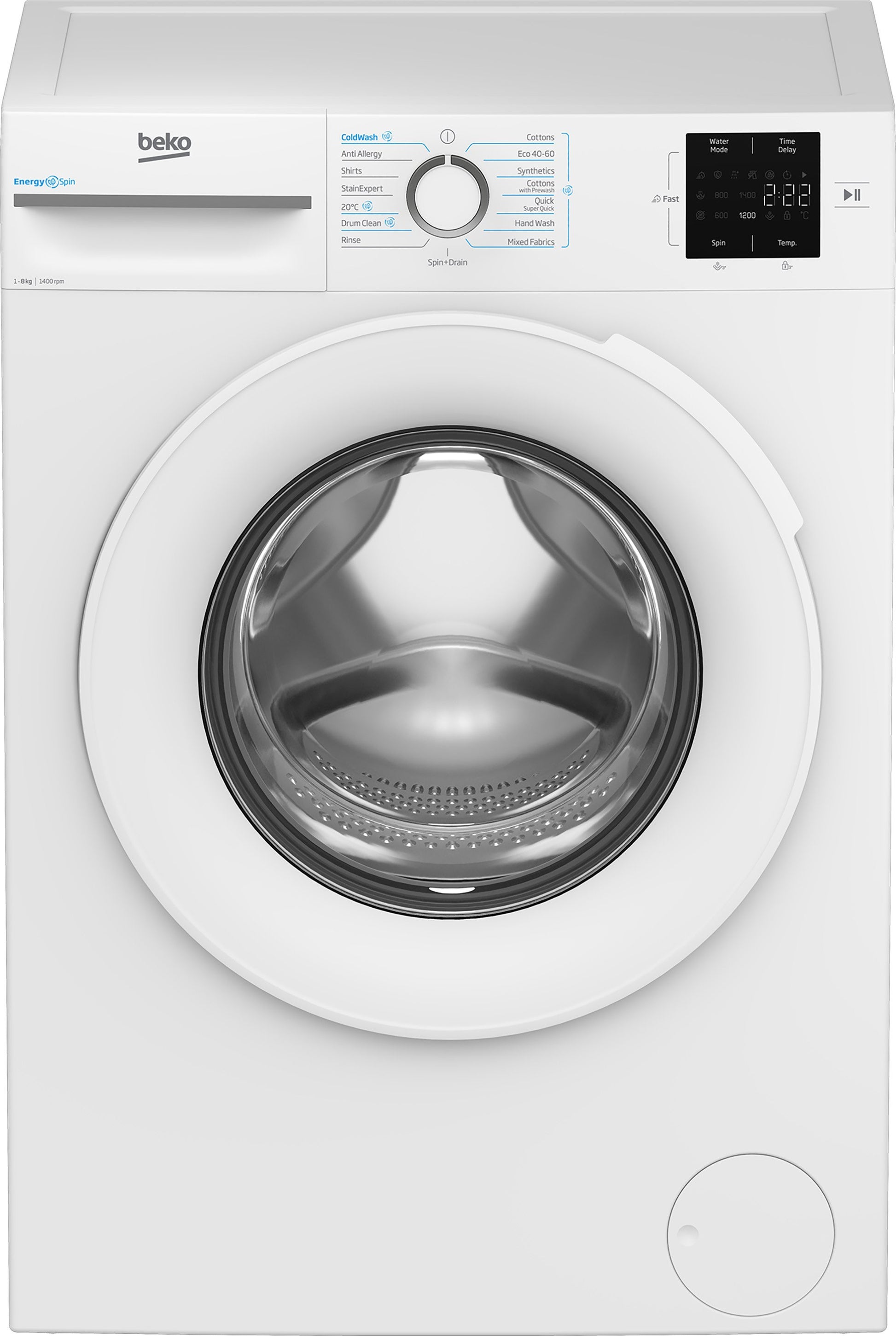 Beko BMN3WT3841W 8kg 1400 Spin EnergySpin Washing Machine - White