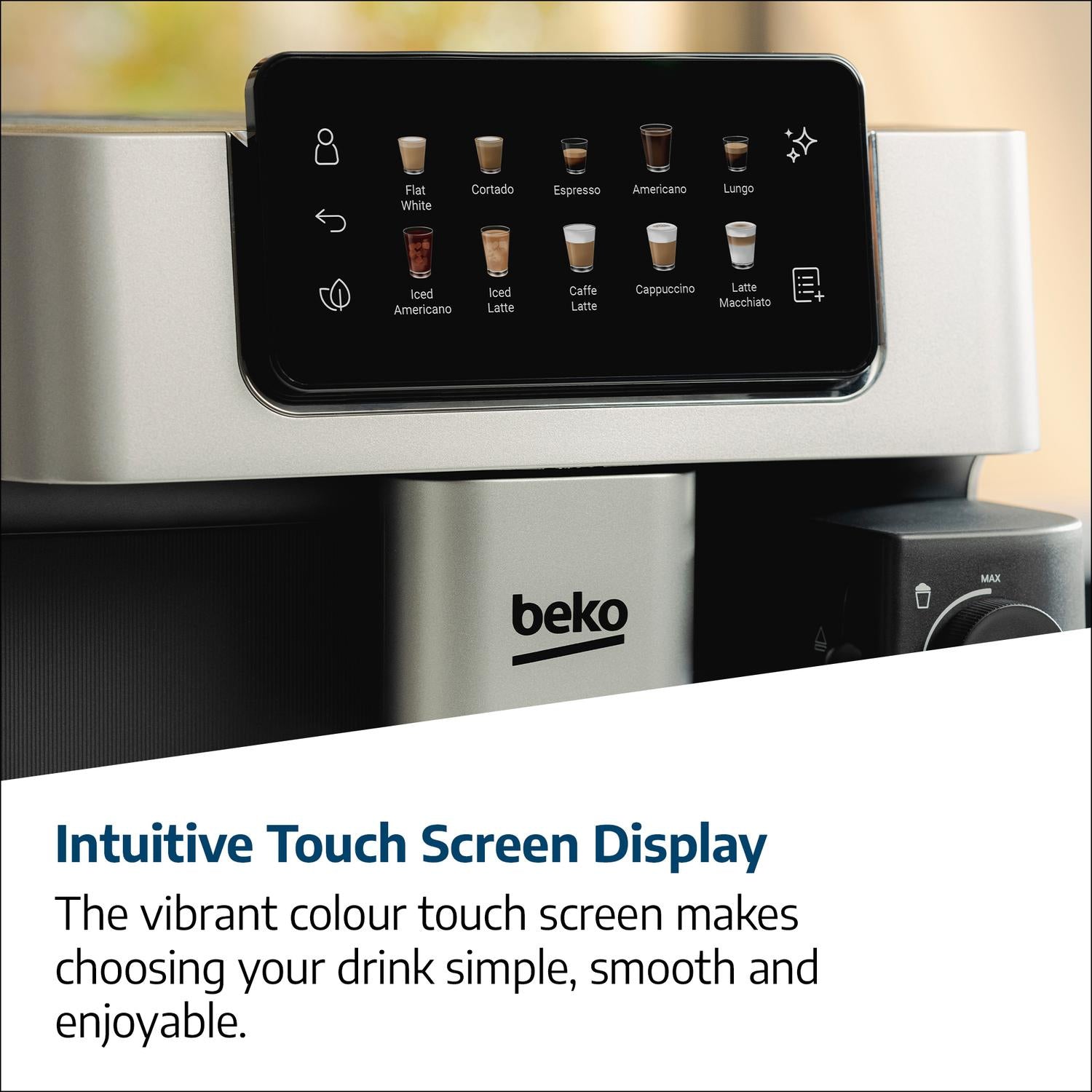 Beko CEG7348X CaffeExperto Bean to Cup Fully Automatic Espresso Machine - Silver