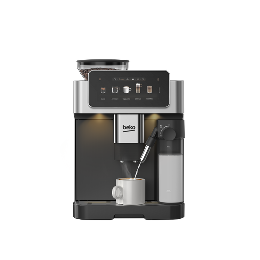 Beko CED7524X CaffeExperto Series Espresso Machine with Integrated Grinder and Milk Cup - Silver